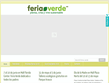 Tablet Screenshot of feriaverde.cl